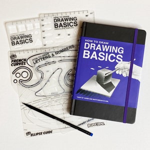 How to Draw DRAWING BASICS Sketchbook + 5 Stencils