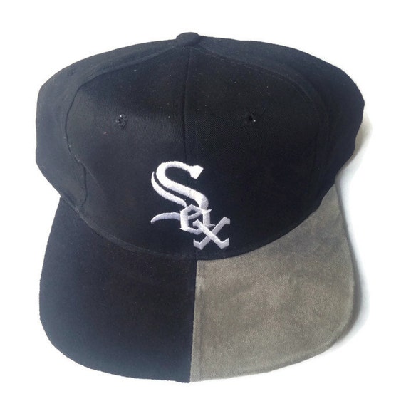 leather white sox hat