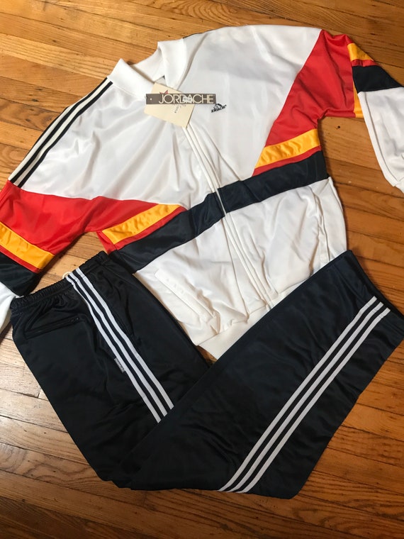 80s jordache tracksuit two piece warm up adidas tr