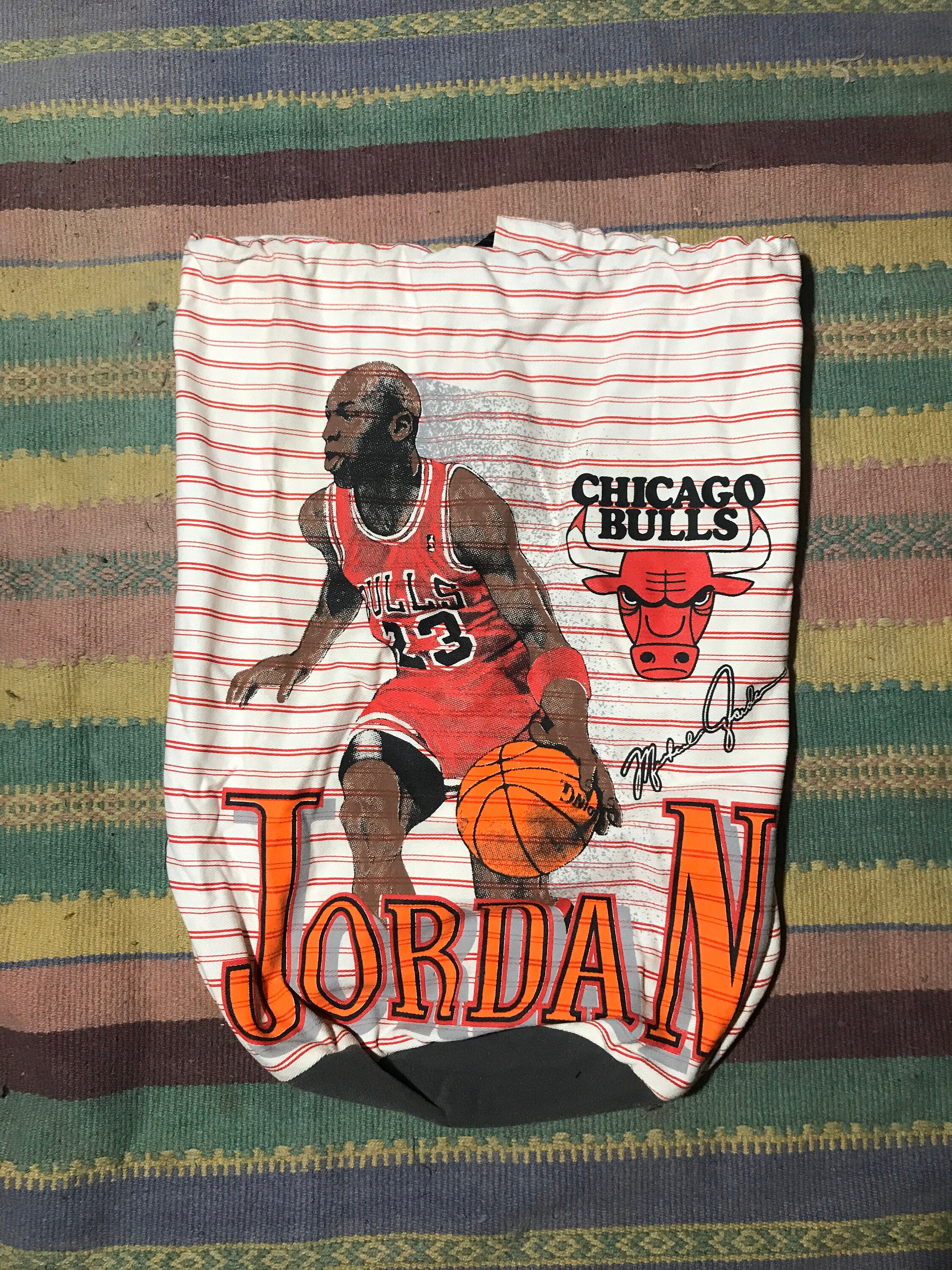 michael jordan drawstring bag