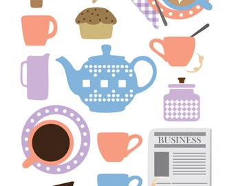 Coffee Art, Coffee Print, Kitchen Art