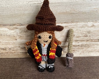 Hermione Granger inspired Crochet Amigurumi