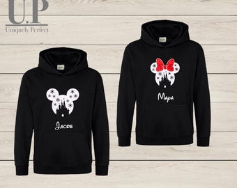 Christmas Disney hoodies / personalised disney  hoodie / family matching hoodie / Disney sweatshirt / Disney paris / Disney world