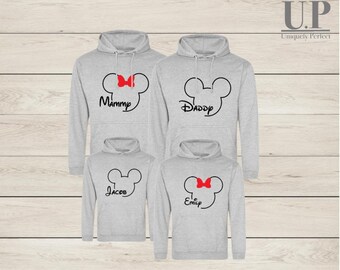 Disney hoodies / personalised disney  hoodie / family matching hoodie / Disney sweatshirt / Disney paris / Disney world