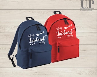 Lapland Holiday Adventure bag / Children’s and Adults backpack / luggage / Lapland rucksack