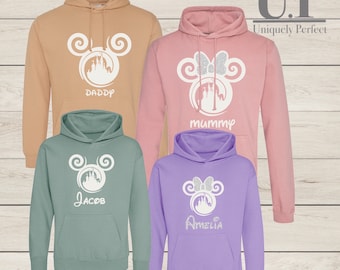 Disney hoodies / personalised disney  hoodie / family matching hoodie / Disney sweatshirt / Disney paris / Disney world