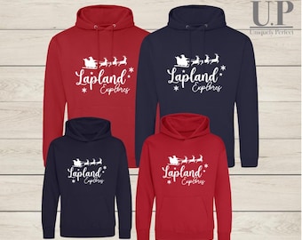Lapland holiday hoodies /  Family matching Christmas hoodies / Lapland reveal