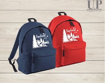 Lapland scene Adventure bag / Children’s and Adults backpack / luggage / Lapland rucksack