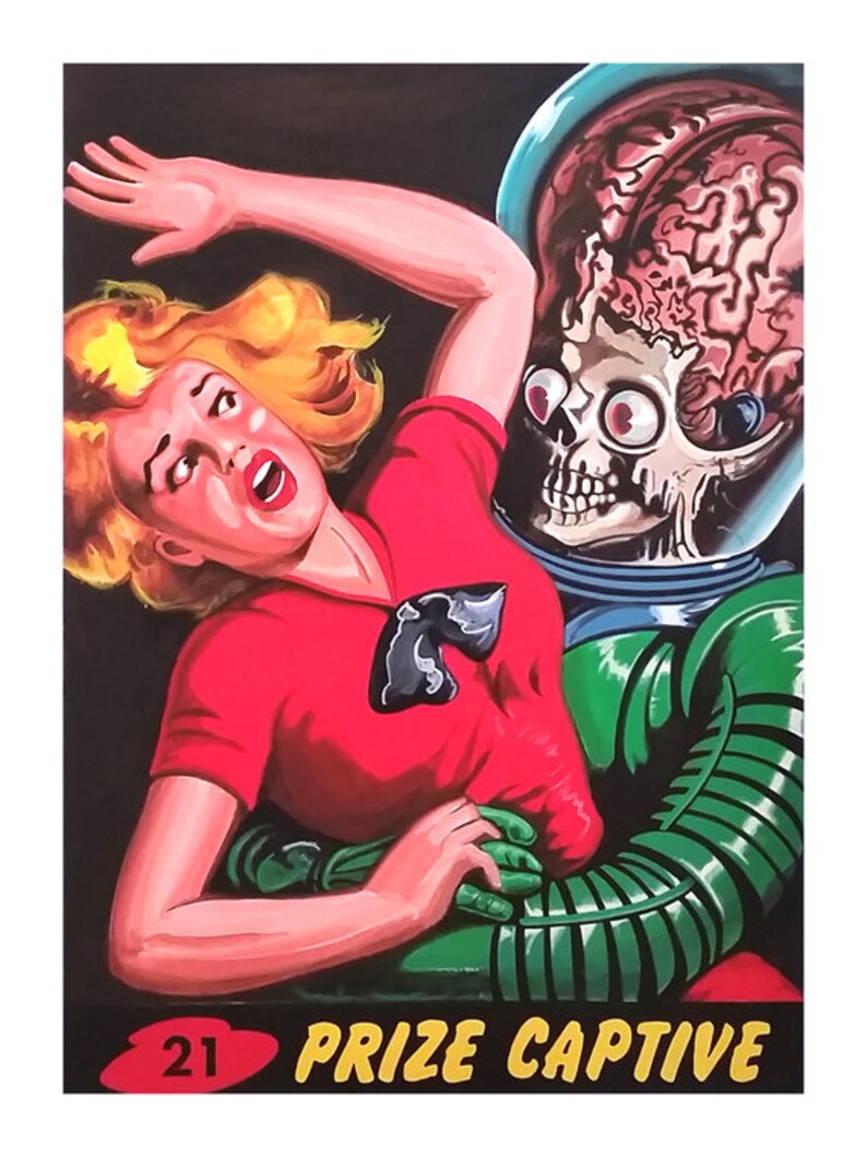 Mars Attacks Mars Attacks Trading Cards Mars Attacks Movie | Etsy