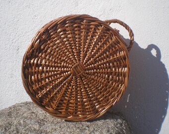 Round Wicker bag,Round Basket, wicker basket, wicker Handbag, bolsa de mimbre,Wickeltasche, sac en osier, borsa de vimini,wicker purse