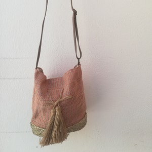 Shoulder Bag - Jute Bag- boho chic jute bag