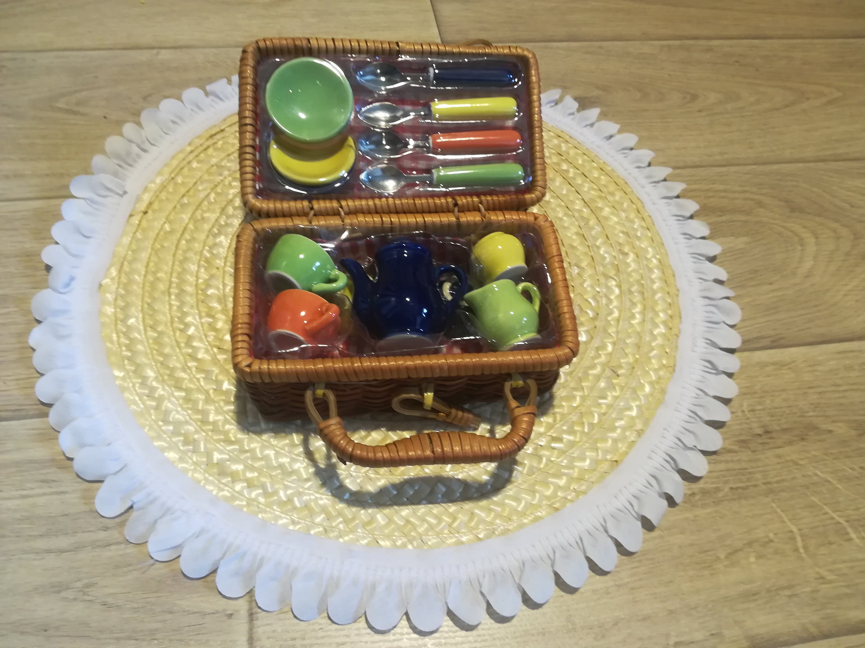 pretend play picnic basket set