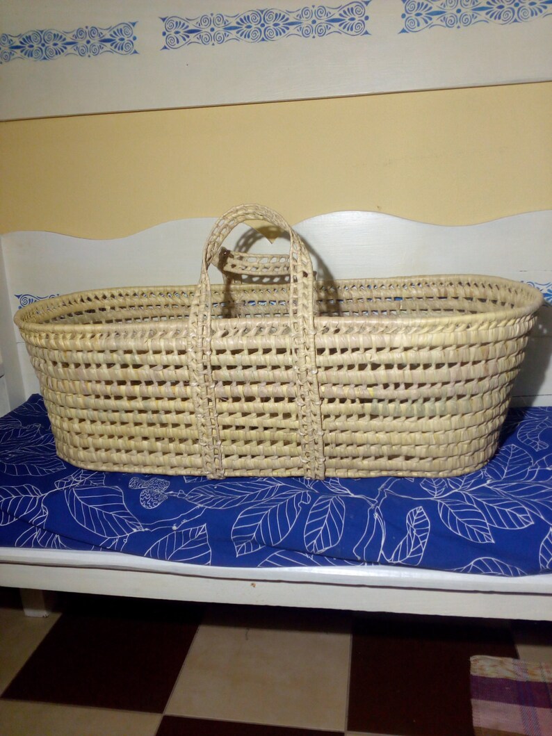 Moses BasketPalm Leaf Baby Moses Basket You can choose the Etsy