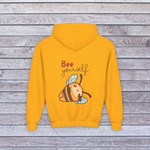 Adorable Bee-Themed Youth Hoodie | Cute Animal Sweatshirt | Gifts for Kids | Eco-Friendly Apparel | Birthday & Everyday Wear