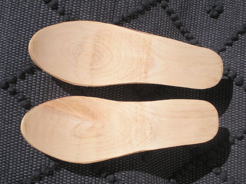 Wooden Soles Wood Soles for Shoe Making Wood Soles for Clogs Clog ...