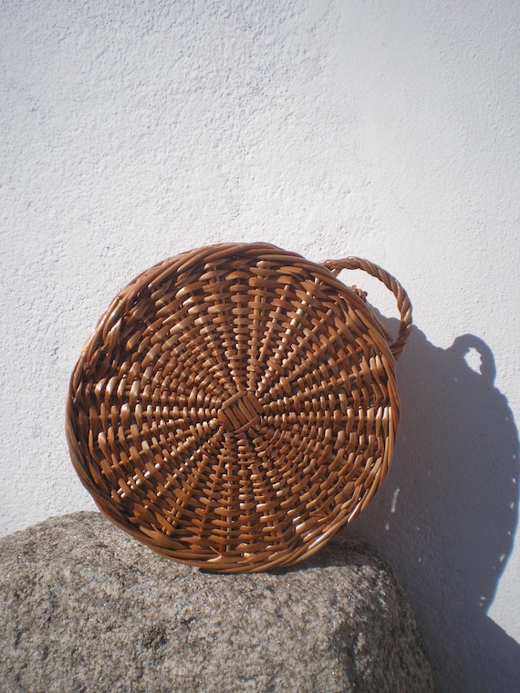 Wicker bag round cheap
