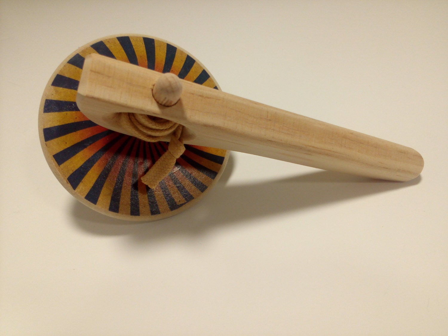 Toy Spinning Tophandle Spinning Topwooden Spinning Top Etsy