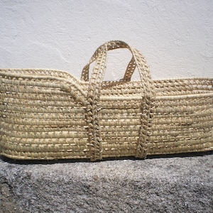 palm leaf moses basket