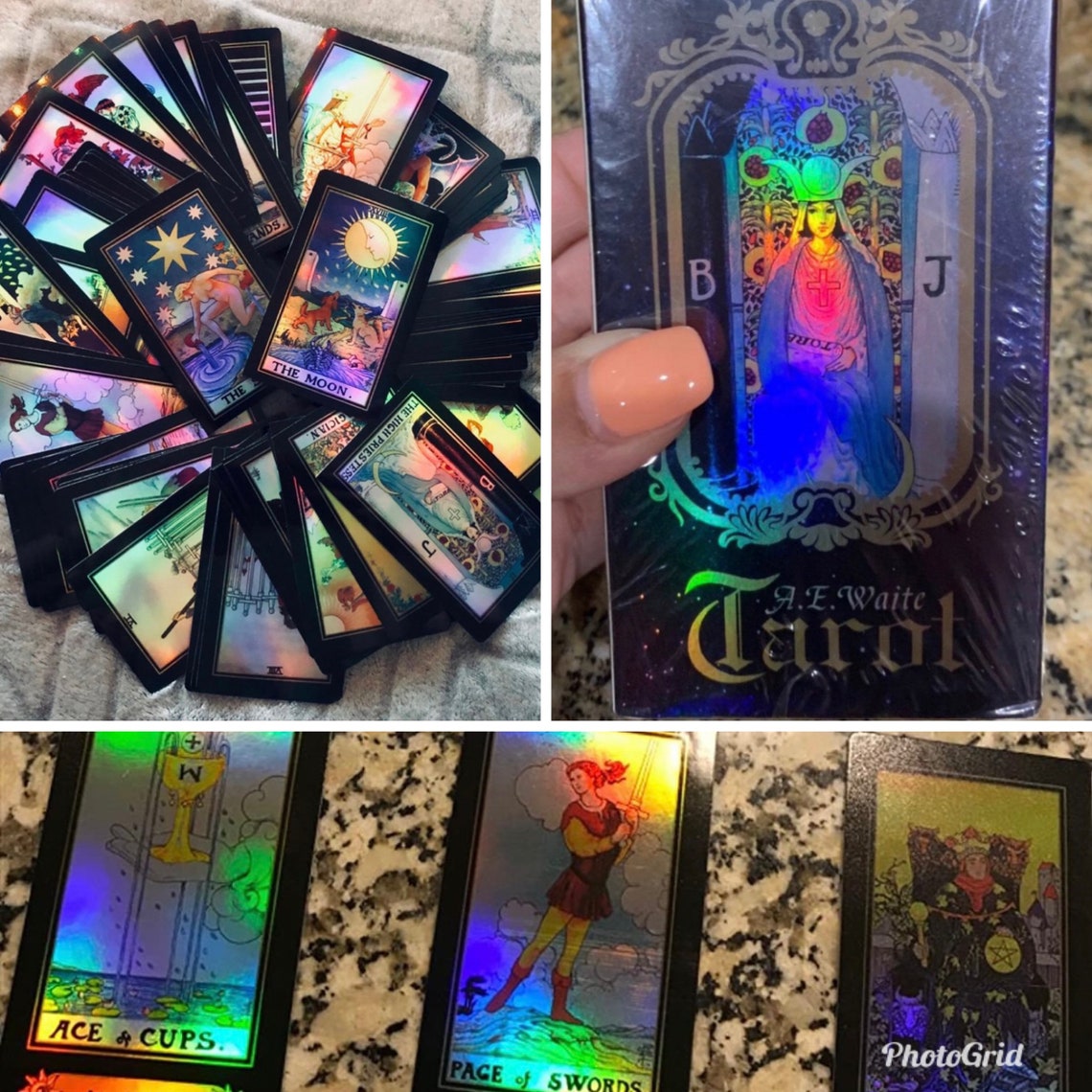 Cartes de pont holographiques brillantes lumineuses avec le Etsy Cartes de pont holographiques brillantes lumineuses avec le Etsy