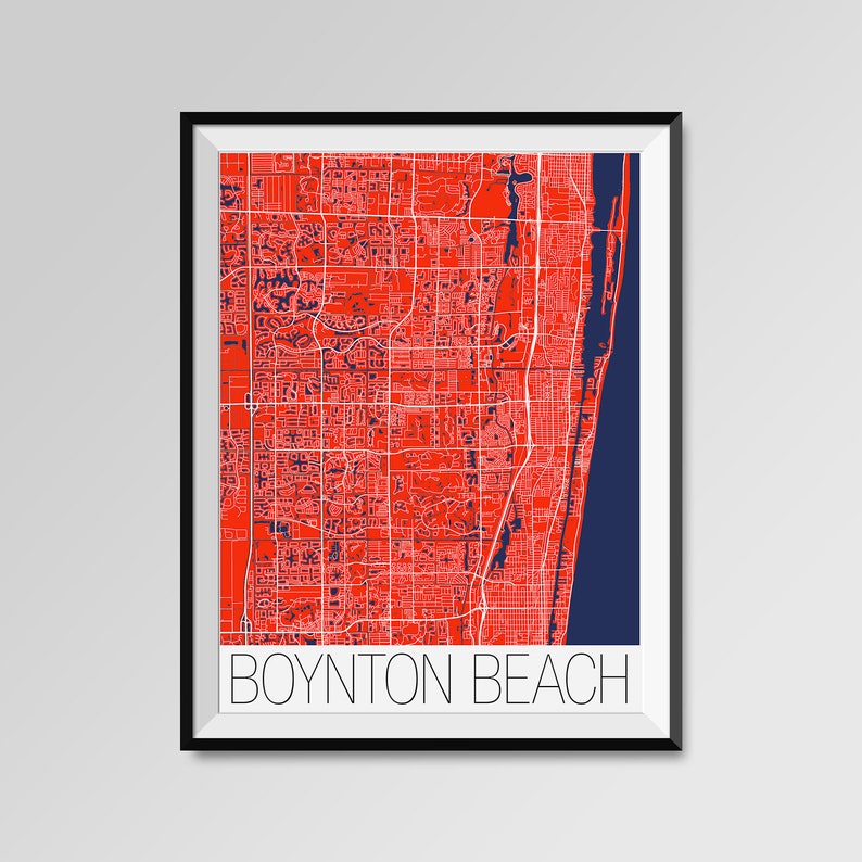 BOYNTON BEACH Florida Map Boynton - Il 794xN.1175238500 2g4w 