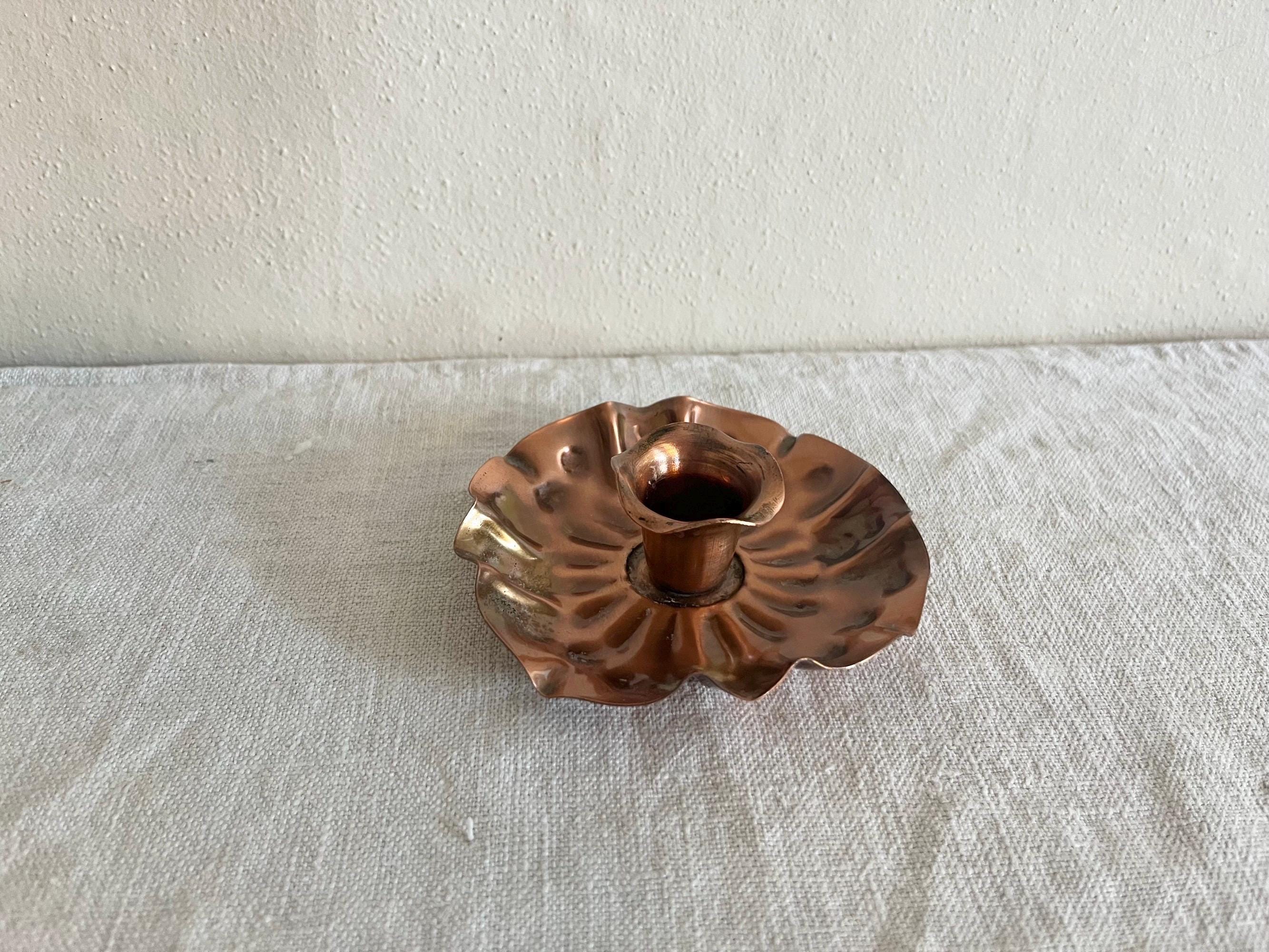 Gregorian Copper Candle Holder - Etsy