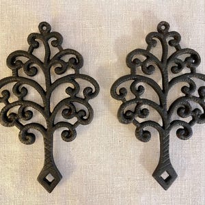 Pair of Black Cast Iron Hot Plate Trivets