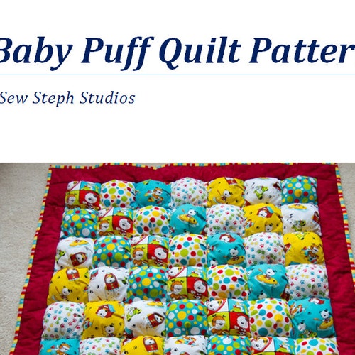 How to Make a Rag Puff Quilt Pattern PDF File Etsy Canada
