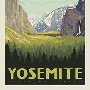 Slightly Defective 36" x 43" Yosemite National Parks Panel by Anderson Design Group for Riley Blake Designs, Quilting Cotton
