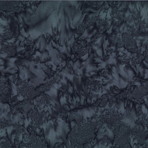 Hoffman California 1895-313 Paynes-Grey Watercolor, Blender, Hand-dyed in Bali, 100% cotton, Cut to Order, Great for Quilting