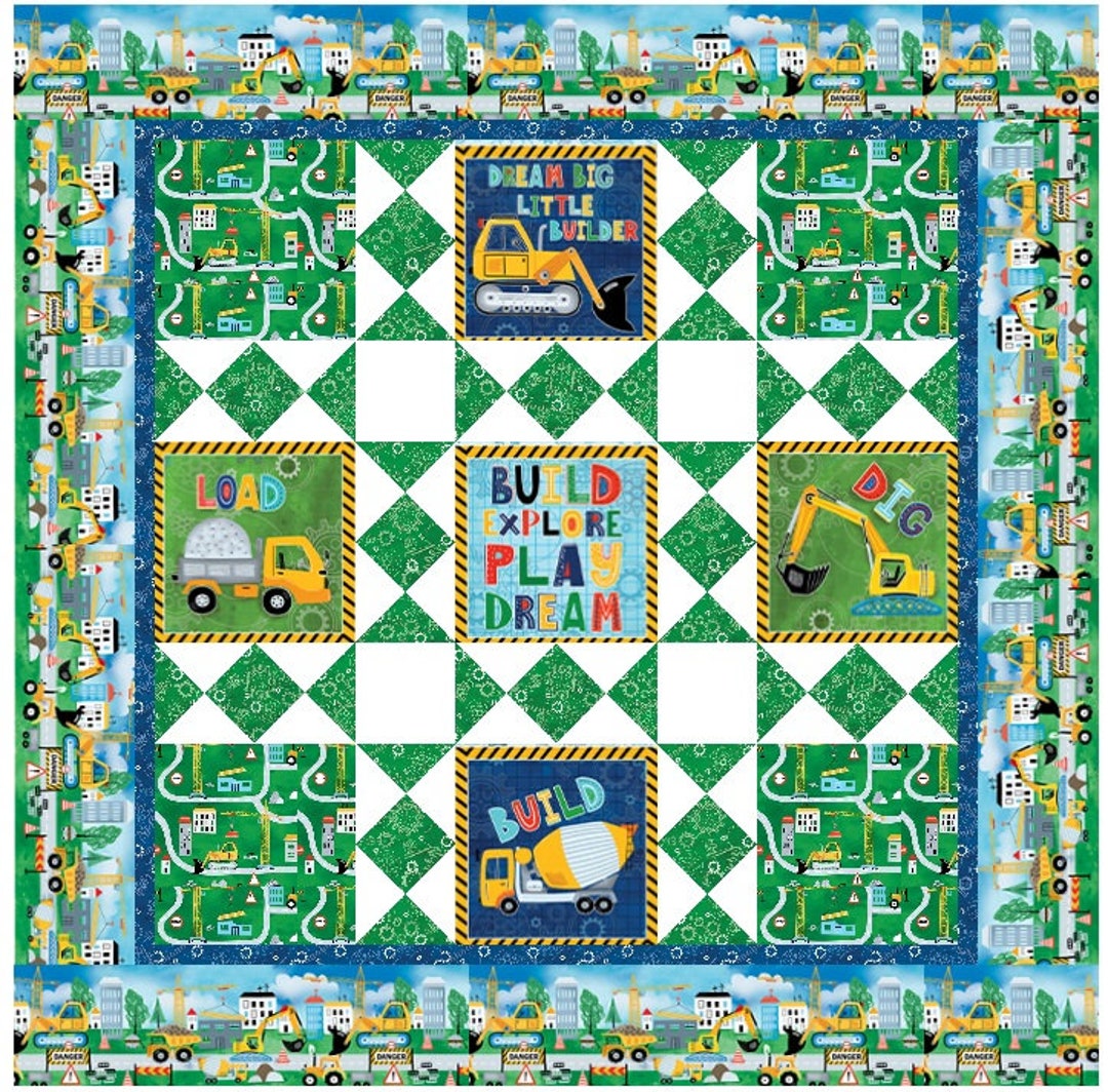 4 Corners Quilt Pattern, Perfect for Large Print Fabrics or Panels With ...