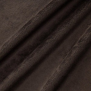 CHOCOLATE Brown Shannon Cuddle Minky, Cut to order, Ready to Ship, 3 mm Pile ULTRA SOFT
