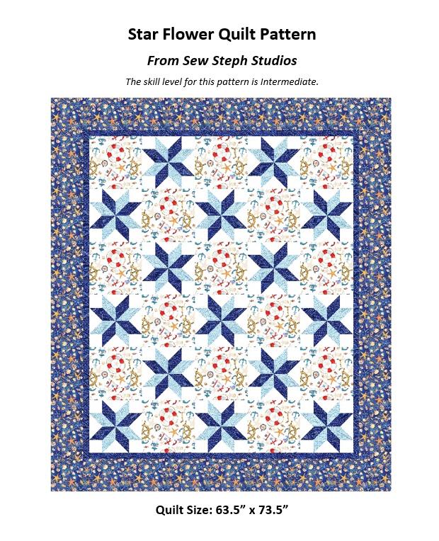 星型パターンのキルト 星型パターンのキルト