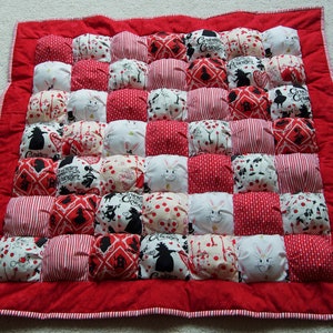 Create your own Puff Quilt the easy way Baby or Kids Quilt Pattern for a 38 X 38 Puff Quilt aka Biscuit Quilt EASY to Make image 9