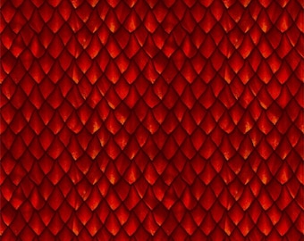 Red Dragon Scales from the Red Dragon Collection, from In the Beginning, Red Dragon Coordinating Fabric, 100% Quilt Cotton