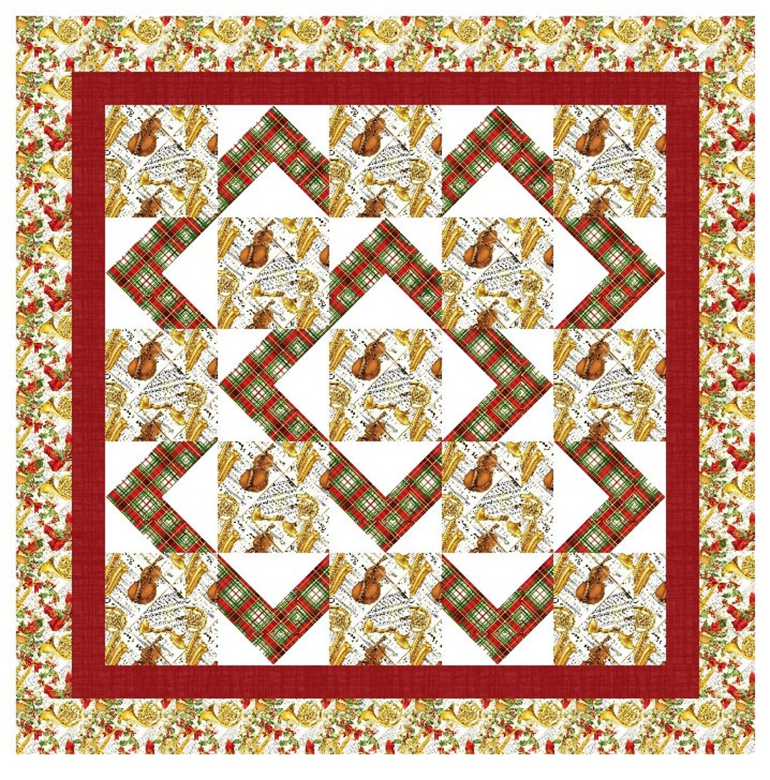 Around the Square Quilt Pattern, Perfect for Large Print Fabrics or ...