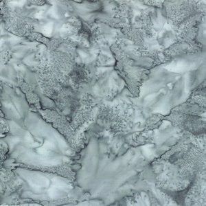Hoffman California 1895-597 December Watercolor, Blender, Grey Hues, Hand-dyed in Bali, 100% cotton, Cut to Order, Great for Quilting