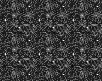 Licensed Hershey - Celebrate with Hershey Spiderweb Black by Riley Blake Designs Quilting Cotton, Quilting, Sewing, Crafting 100% cotton