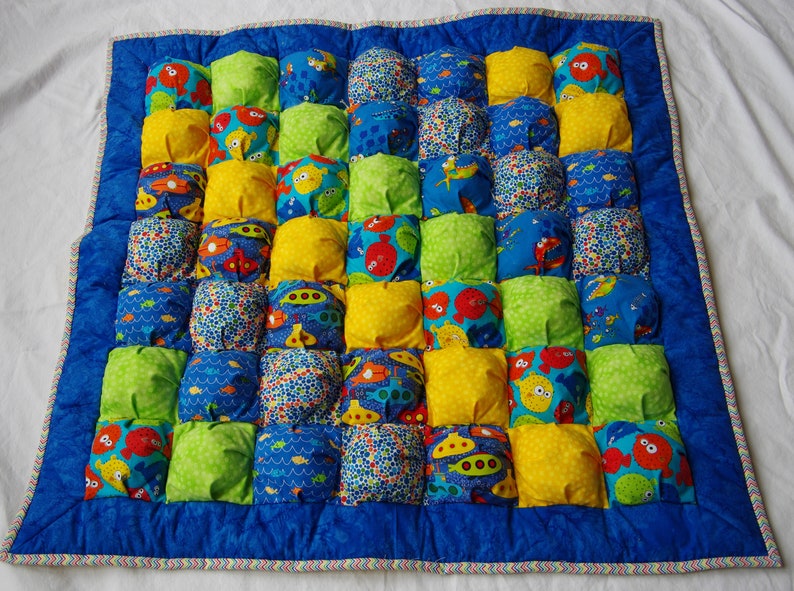 Create your own Puff Quilt the easy way Baby or Kids Quilt Pattern for a 38 X 38 Puff Quilt aka Biscuit Quilt EASY to Make image 8