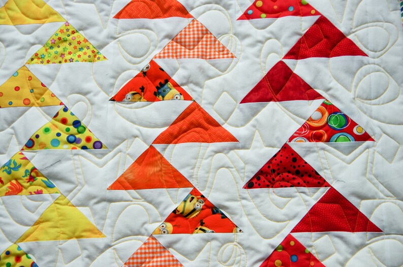 Bright & Fun Baby or Toddler Girls or Boys Modern Minky image 2