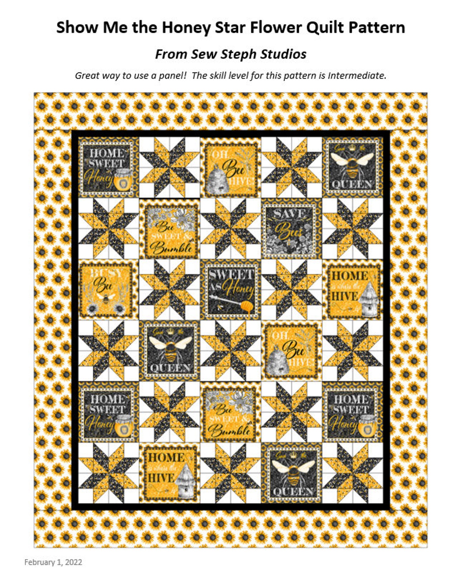 Show Me the Honey Quilt Pattern Perfect for Multiblock Etsy