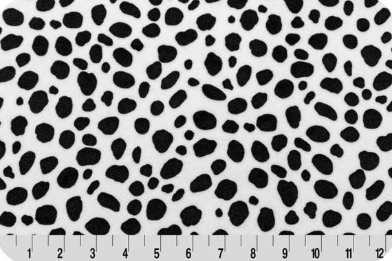 Shannon Fabrics Digital Cuddle Dot Black Minky Fabric 1 Yard