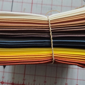Check out this!  16 Fat Quarters from Batik Textiles, Earth tones, great collection of solids, 18&quot; x 22&quot;  Hand-dyed in Bali