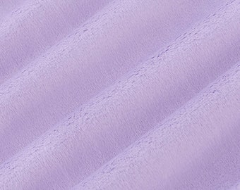 Minky Fabric, Lavender Shannon Cuddle Minky, Cut to Order, 3 mm Pile Great for Quilts, Plush Toys, Scarves and More!