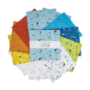 Our Little Band Layer Cake 10" Stacker Bundle - Riley Blake Designs - 42 piece Precut Pre cut - Crayola - Quilting Cotton Fabric
