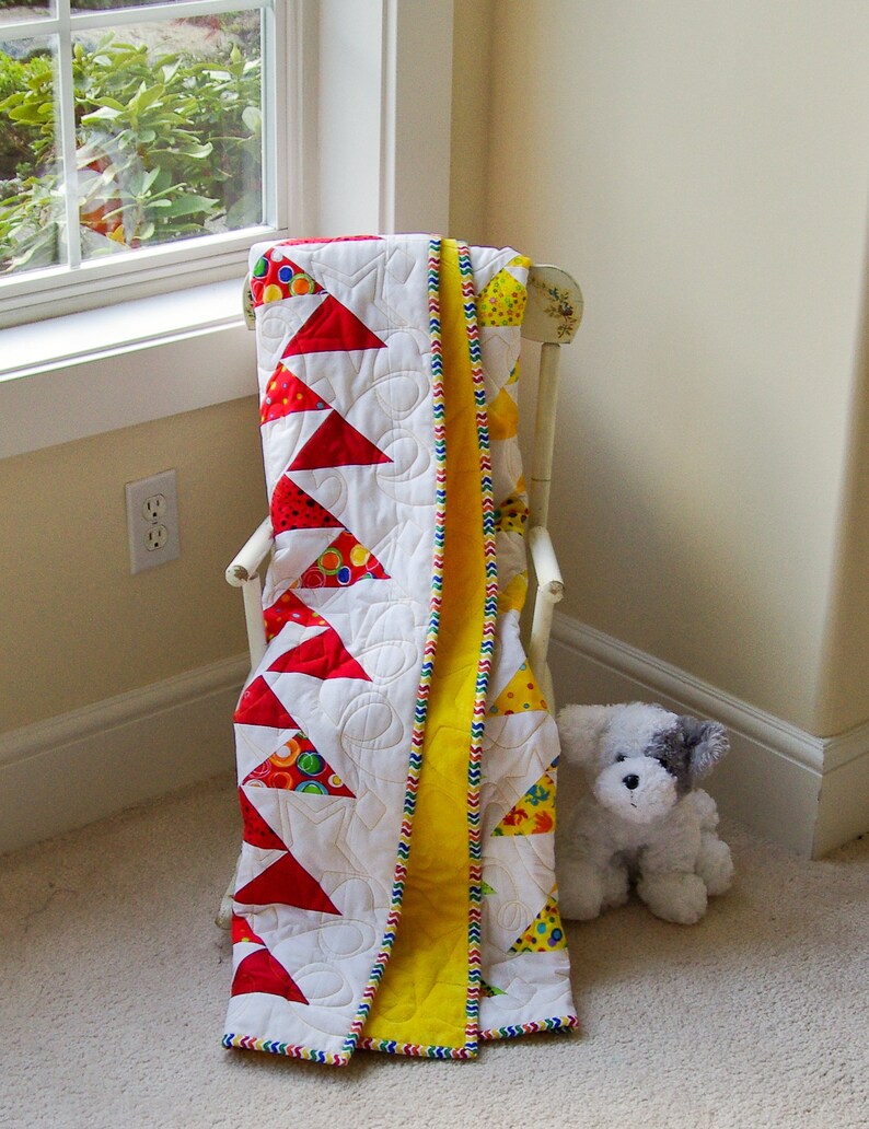 Bright & Fun Baby or Toddler Girls or Boys Modern Minky image 4