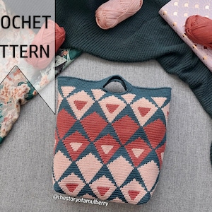 Archer Tapestry Crochet Pattern / Crochet Bag Pattern / Modern Crochet Handbag
