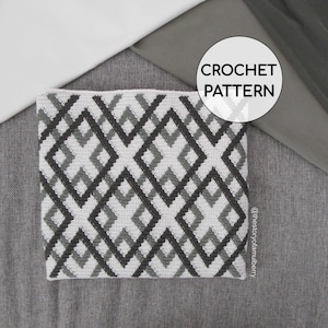 Maxine Tapestry Crochet Pattern | Modern Geometric Design (PDF pattern)