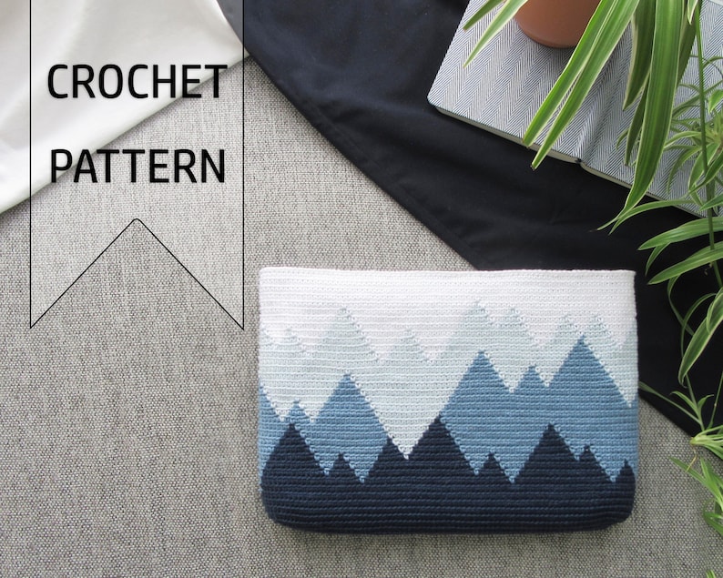 Aaron Tapestry Crochet Pattern / Crochet Bag Pattern / Tapestry Crochet Bag Pattern / Modern Crochet Pattern image 1