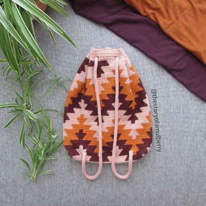Harper Tapestry Crochet Pattern / Crochet Bag Pattern / Crochet Backpack Pattern image 5