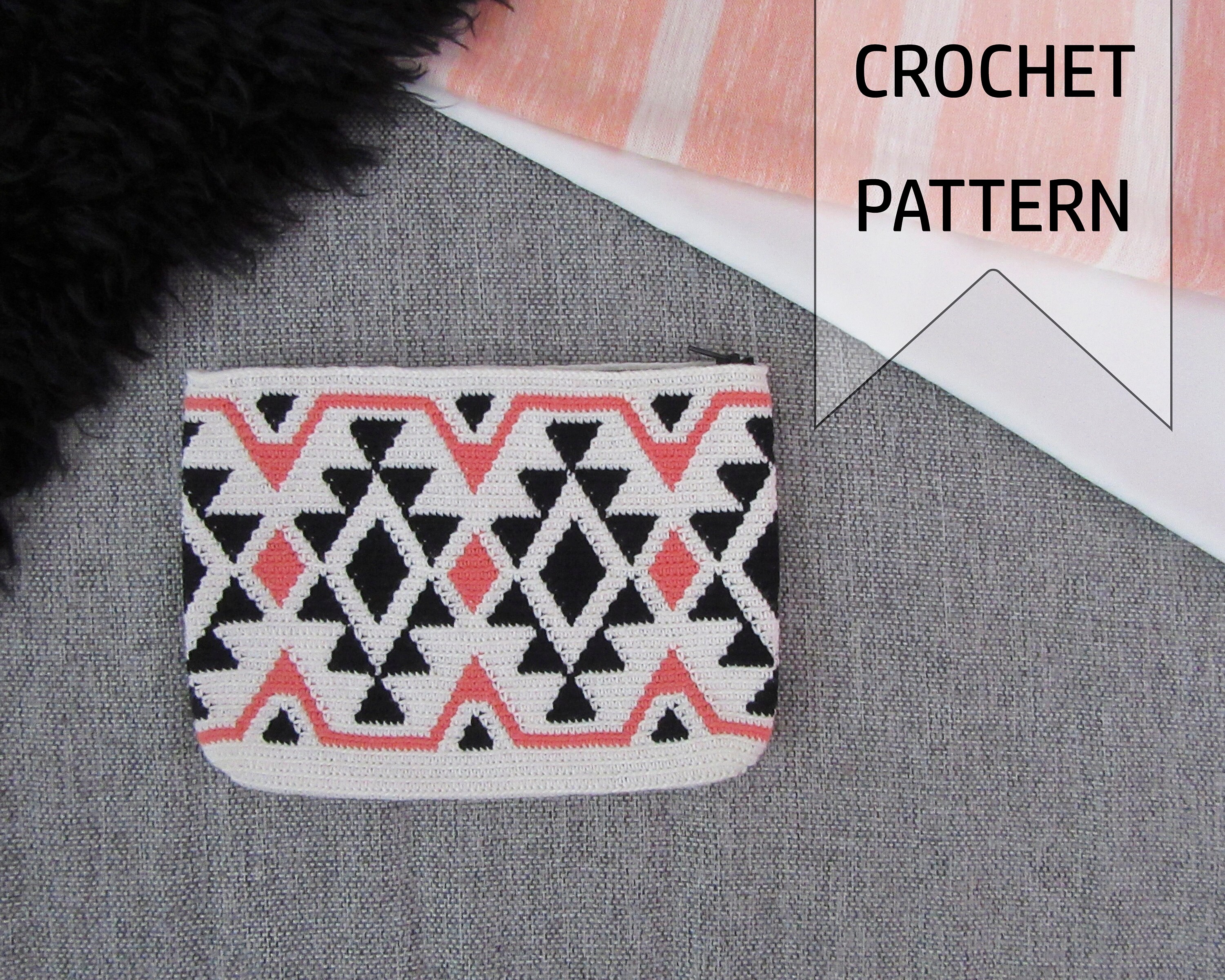 tapestry crochet bolsa pattern